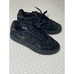 adidas Tyshawn Low Black Gold Metallic 2022 Skateboarding Shoe Mens YOUTH 4